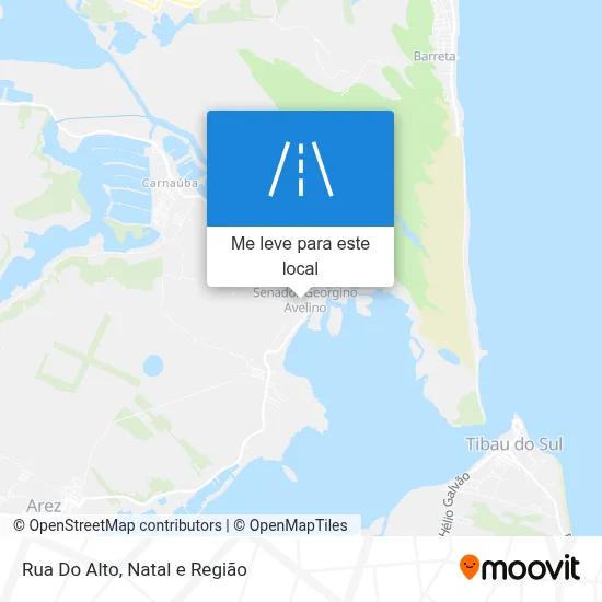 Rua Do Alto mapa