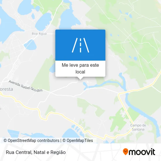 Rua Central mapa