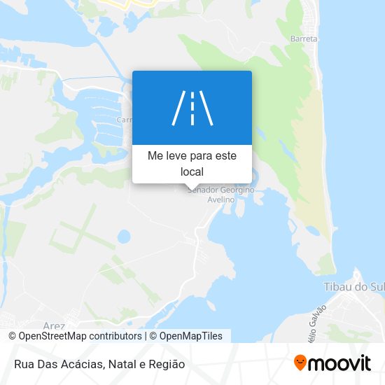 Rua Das Acácias mapa