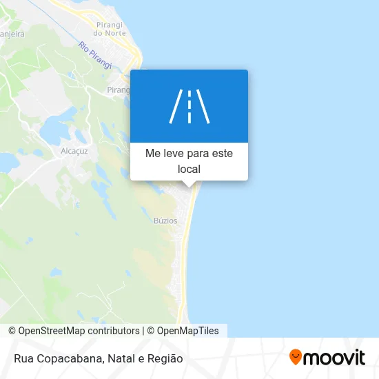 Rua Copacabana mapa