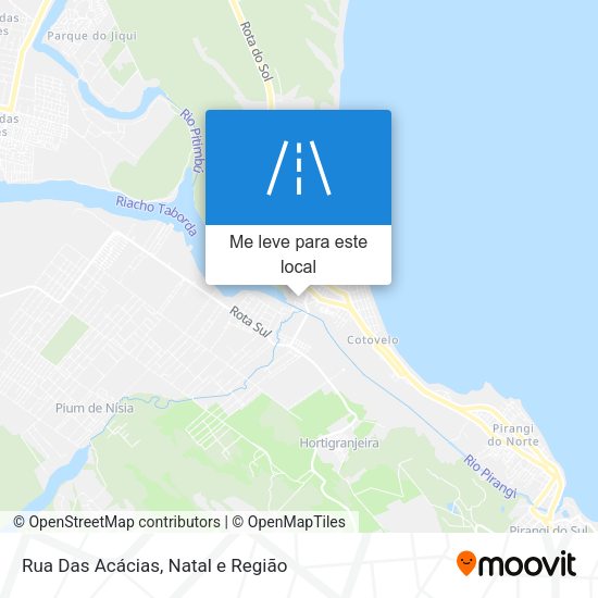 Rua Das Acácias mapa