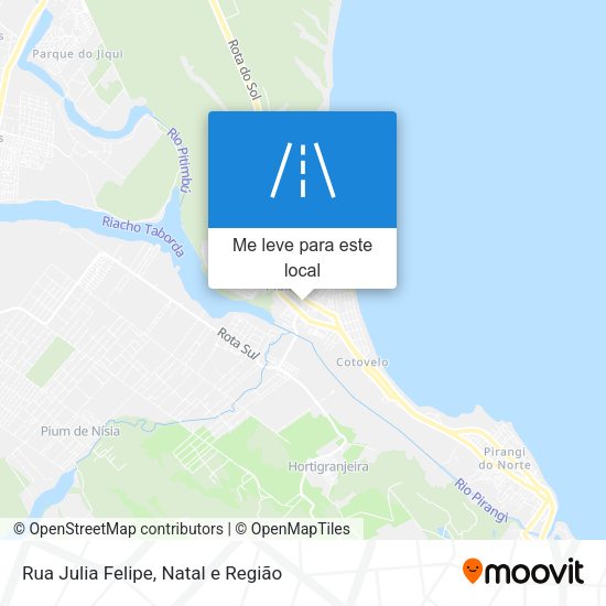 Rua Julia Felipe mapa