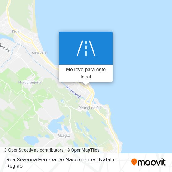 Rua Severina Ferreira Do Nascimentes mapa