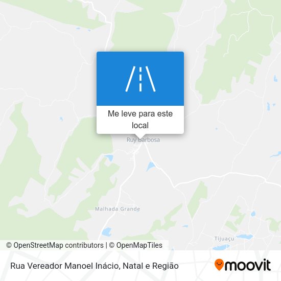 Rua Vereador Manoel Inácio mapa