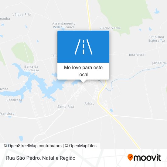 Rua São Pedro mapa