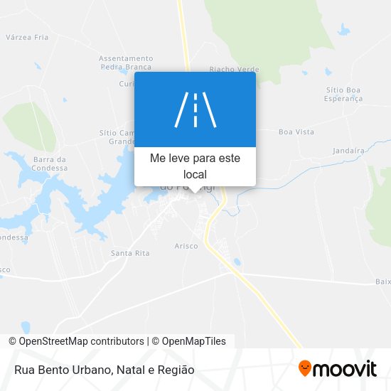 Rua Bento Urbano mapa