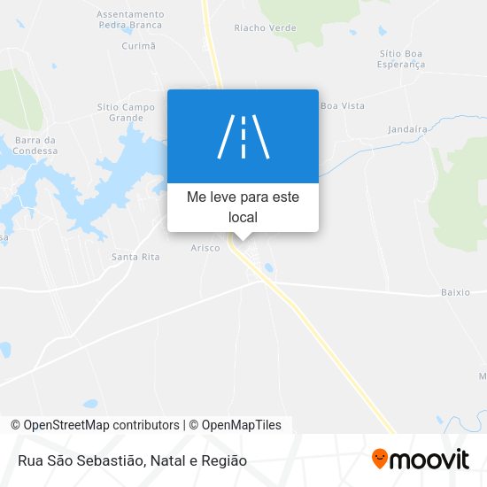 Rua São Sebastião mapa