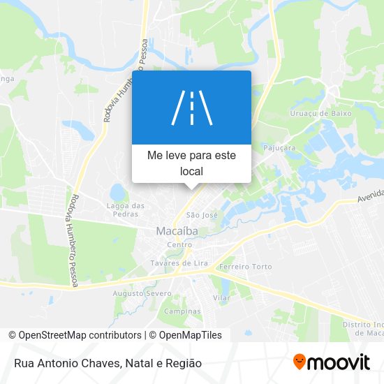 Rua Antonio Chaves mapa