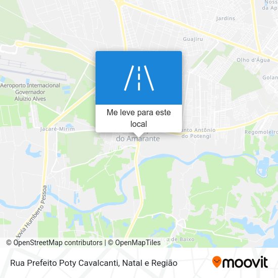 Rua Prefeito Poty Cavalcanti mapa