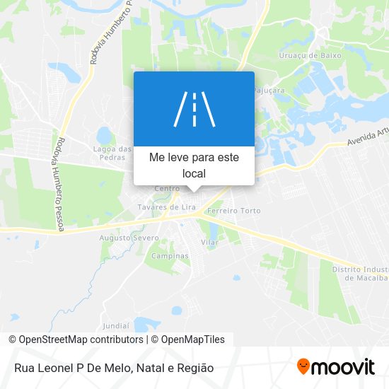 Rua Leonel P De Melo mapa