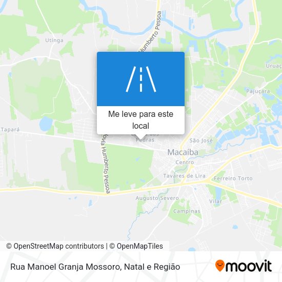 Rua Manoel Granja Mossoro mapa