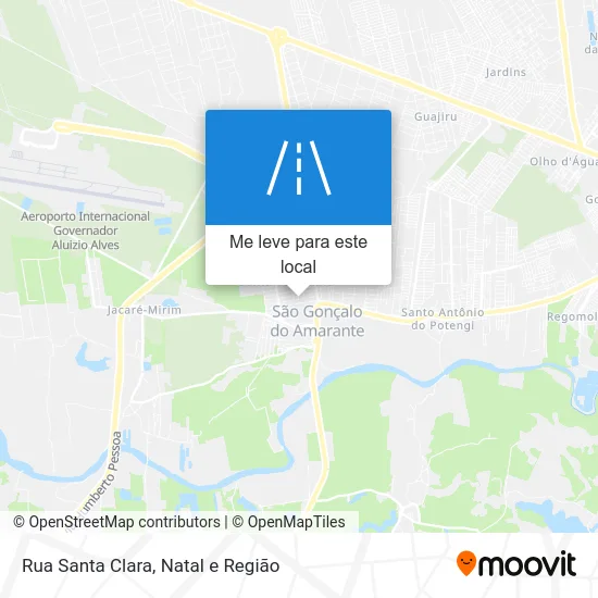 Rua Santa Clara mapa