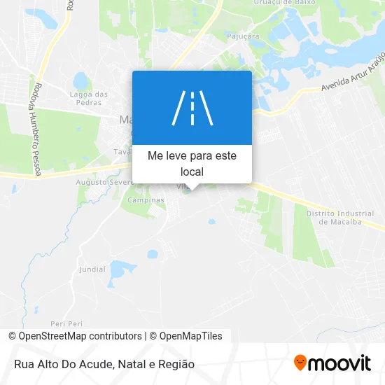 Rua Alto Do Acude mapa