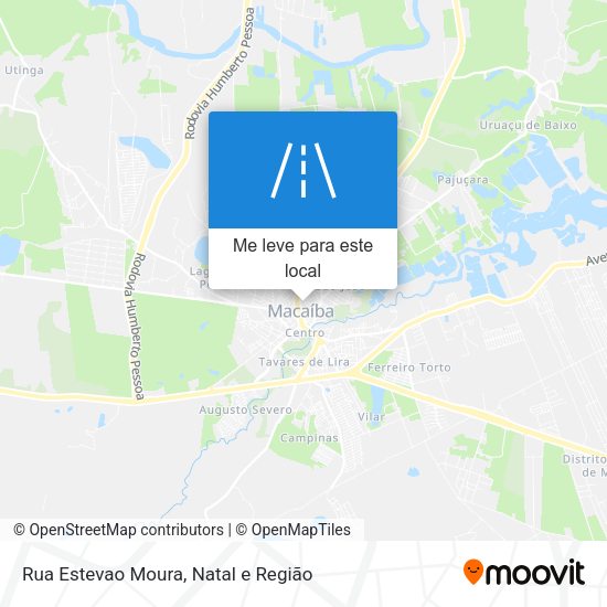 Rua Estevao Moura mapa