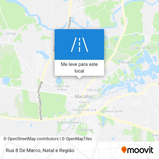 Rua 8 De Marco mapa