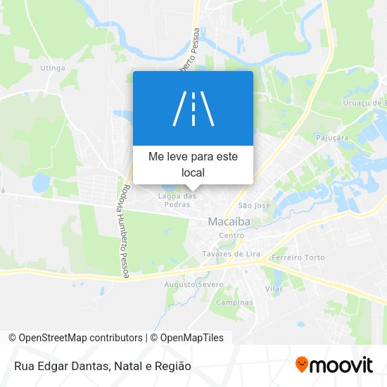Rua Edgar Dantas mapa