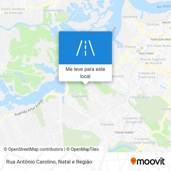 Rua Antônio Carolino mapa