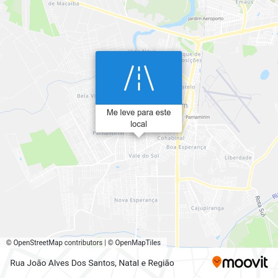 Rua João Alves Dos Santos mapa