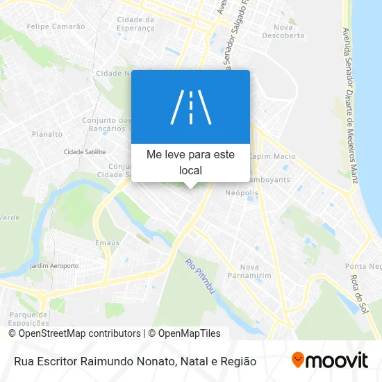 Rua Escritor Raimundo Nonato mapa