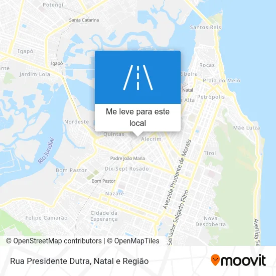 Rua Presidente Dutra mapa