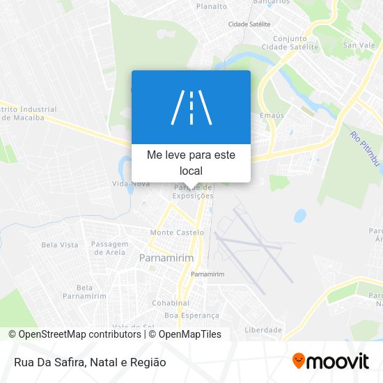 Rua Da Safira mapa