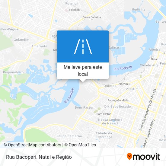 Rua Bacopari mapa