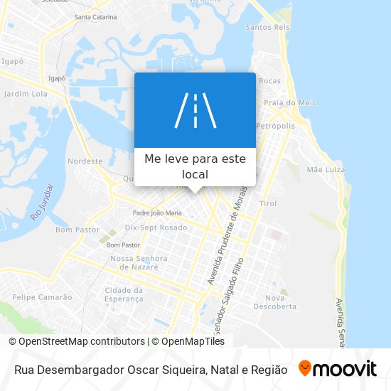 Rua Desembargador Oscar Siqueira mapa