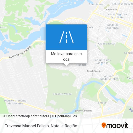 Travessa Manoel Felicio mapa