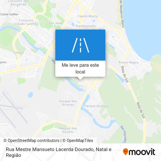 Rua Mestre Mansueto Lacerda Dourado mapa