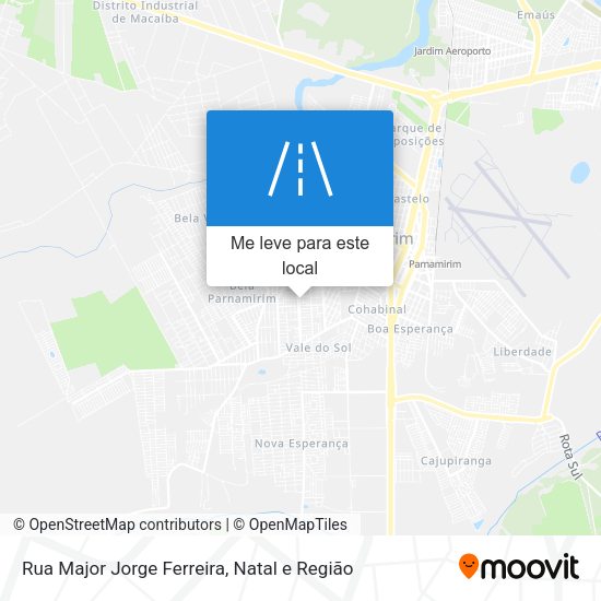 Rua Major Jorge Ferreira mapa