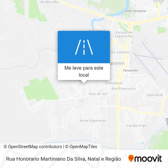 Rua Honorario Martiniano Da Silva mapa