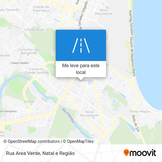 Rua Area Verde mapa