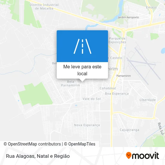 Rua Alagoas mapa