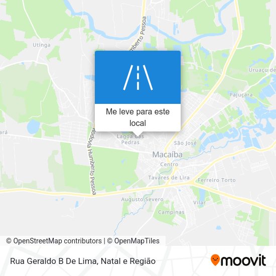 Rua Geraldo B De Lima mapa