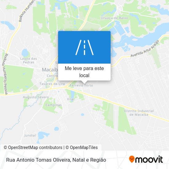 Rua Antonio Tomas Oliveira mapa