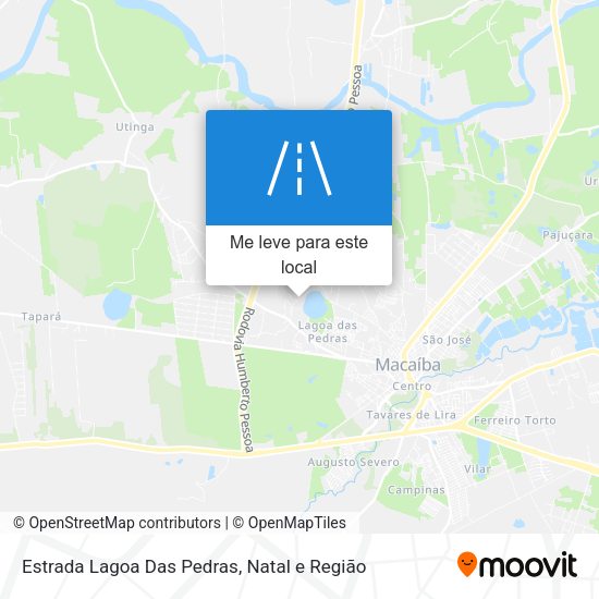 Estrada Lagoa Das Pedras mapa