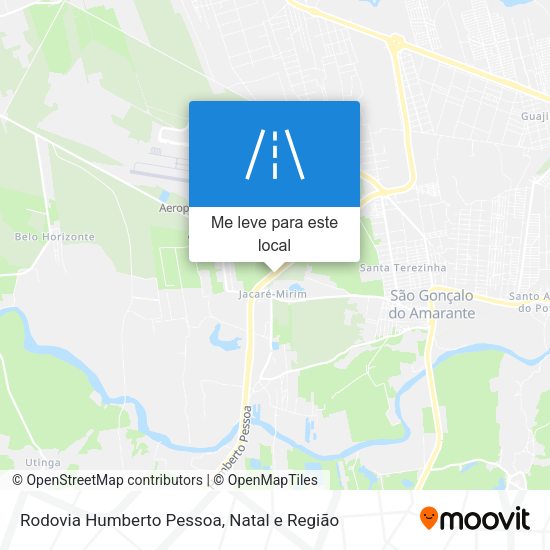 Rodovia Humberto Pessoa mapa