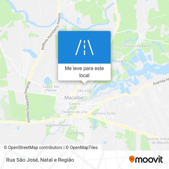 Rua São José mapa