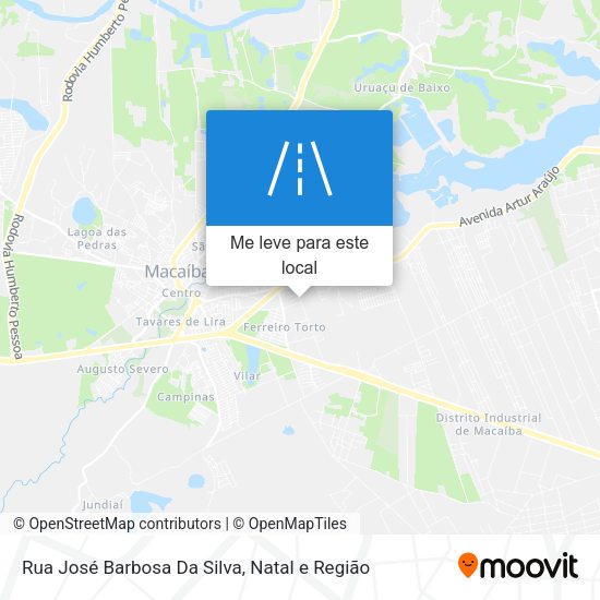 Rua José Barbosa Da Silva mapa