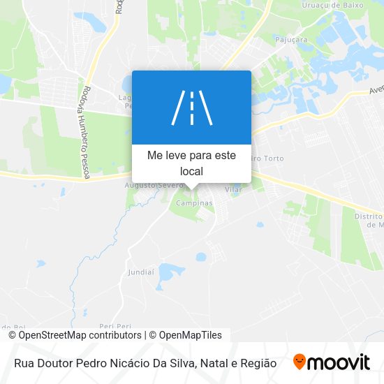 Rua Doutor Pedro Nicácio Da Silva mapa