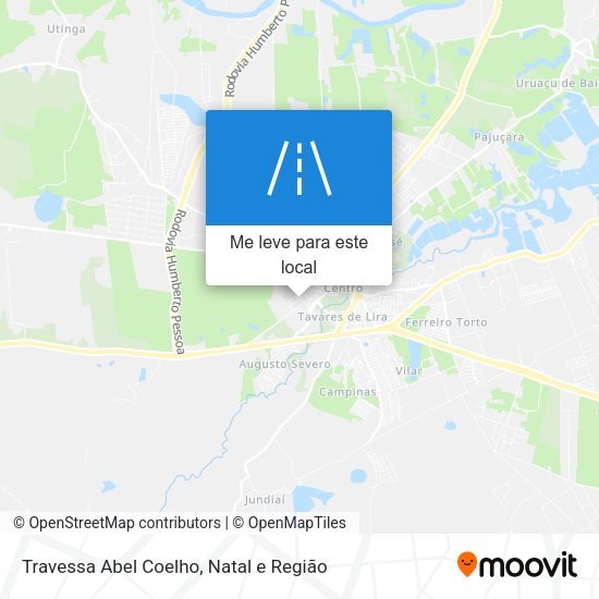 Travessa Abel Coelho mapa