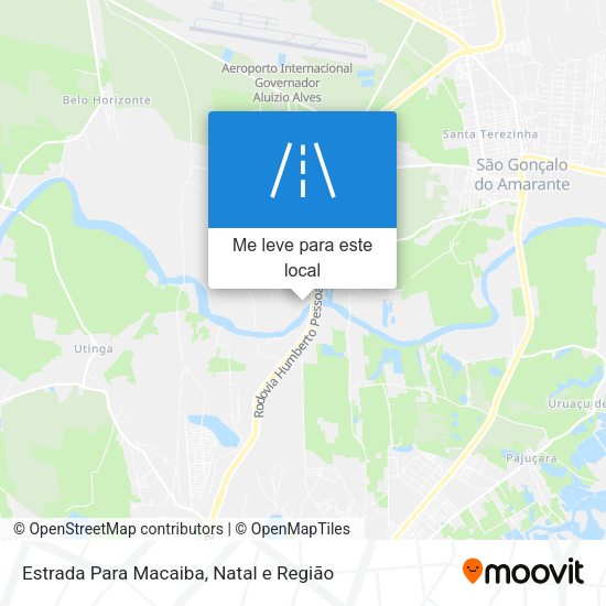 Estrada Para Macaiba mapa