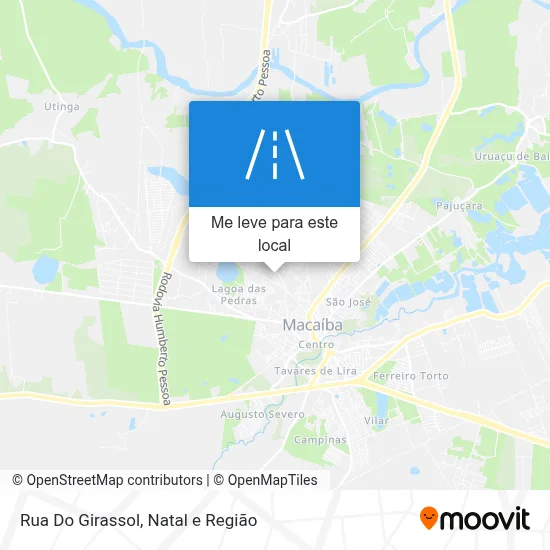 Rua Do Girassol mapa