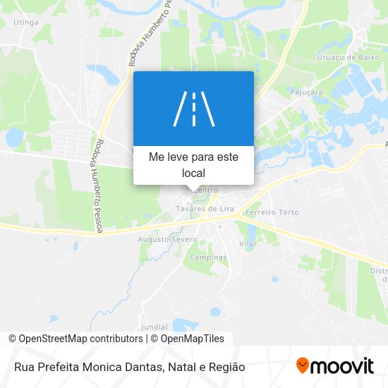 Rua Prefeita Monica Dantas mapa