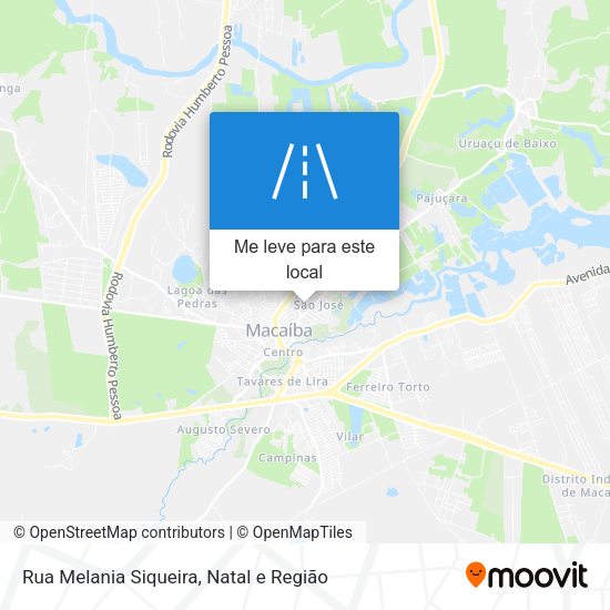 Rua Melania Siqueira mapa