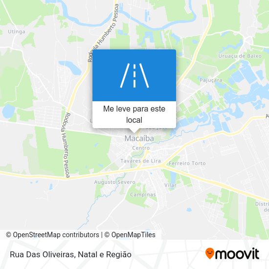 Rua Das Oliveiras mapa