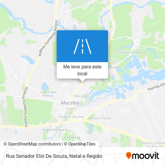 Rua Senador Elói De Souza mapa