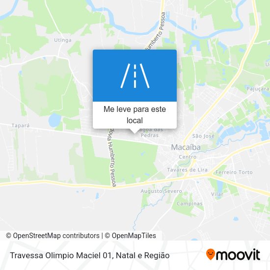 Travessa Olimpio Maciel 01 mapa