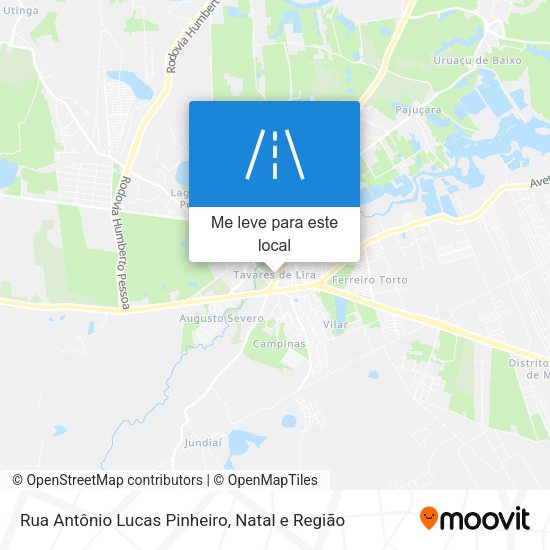 Rua Antônio Lucas Pinheiro mapa