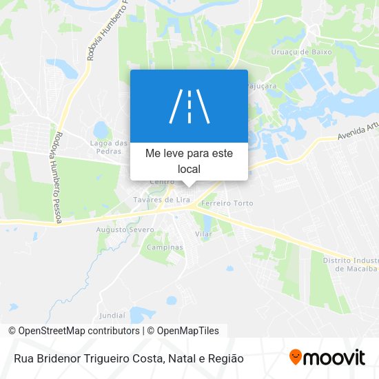 Rua Bridenor Trigueiro Costa mapa